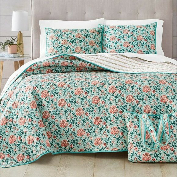 Martha Stewart Bedding Martha Stewart Spring Floral Reversible 4pc